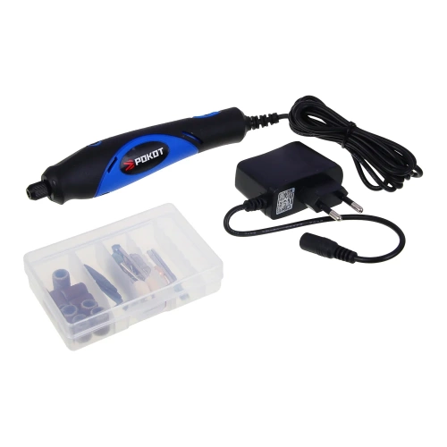 Гравёр электрический РОКОТ 18Вт, 22000 об*мин, набор аксессуаров 24 предмета 693-025 фото 4