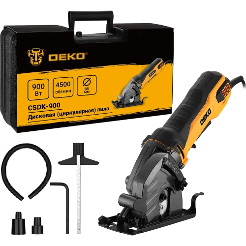 Дисковая (циркулярная) пила DEKO CSDK-900 в кейсе, 900Вт, 85мм диск 085-1154 фото 3