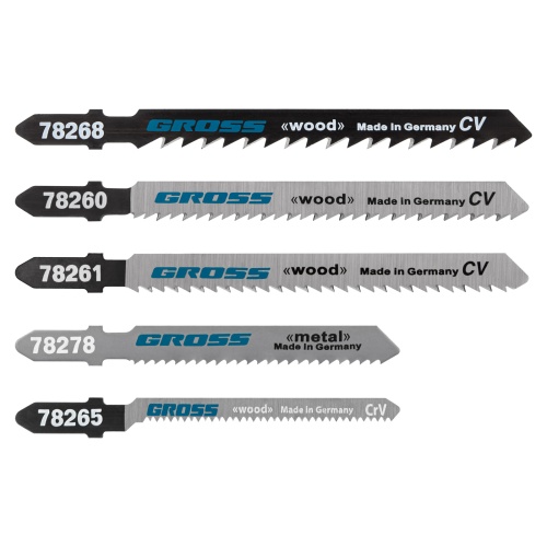 Набор полотен для электролобзика универсальный, 5 шт Gross Набор полотен для электролобзика универсальный, 5 шт Gross