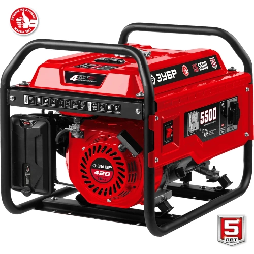 Бензиновый генератор ЗУБР 5500 Вт СБ-5500 фото 11
