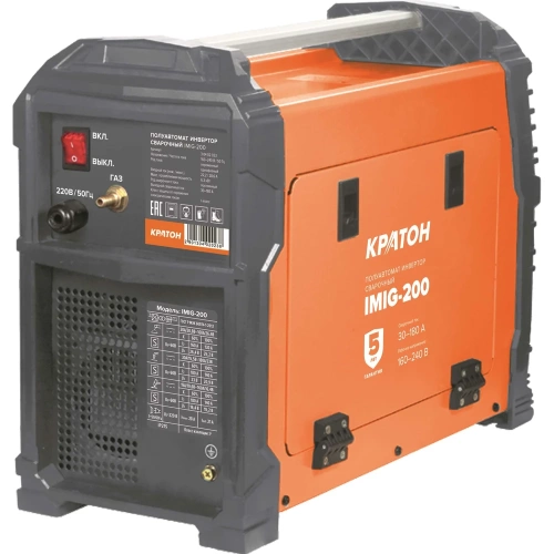 Сварочный инвертор полуавтомат КРАТОН IMIG200 3 04 02 023 фото 3 Сварочный инвертор полуавтомат КРАТОН IMIG200 3 04 02 023 фото 3