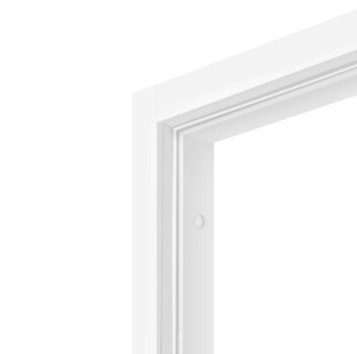 Брус дверной телескопический коробочный Olovi Эмалит белый с уплотнителем без фурнитуры без притвора 2050х70х28 мм фото 3