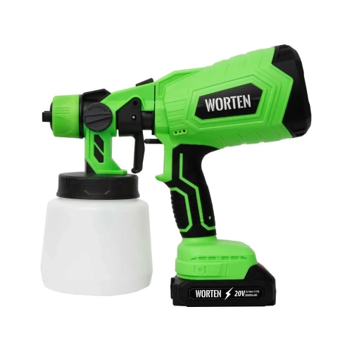 Аккумуляторный краскопульт, WORTEN 1х2 Ач, 120W 0,8л КА-90000336 фото 4