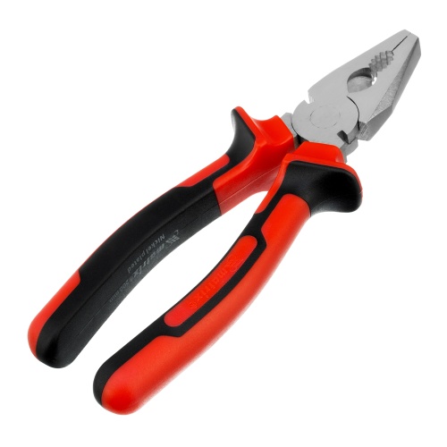 Плоскогубцы Nickel, никелированные 200 мм, двухкомпонентные рукоятки Matrix фото 2