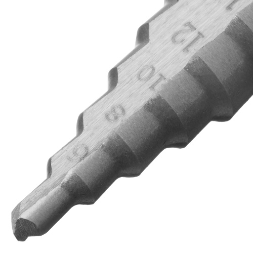 Сверло ступенчатое по металлу, 4-6-8-10-12-14-16-18-20-22-24-26-28-30-32 мм, 4241 Сибртех фото 3 Сверло ступенчатое по металлу, 4-6-8-10-12-14-16-18-20-22-24-26-28-30-32 мм, 4241 Сибртех фото 3