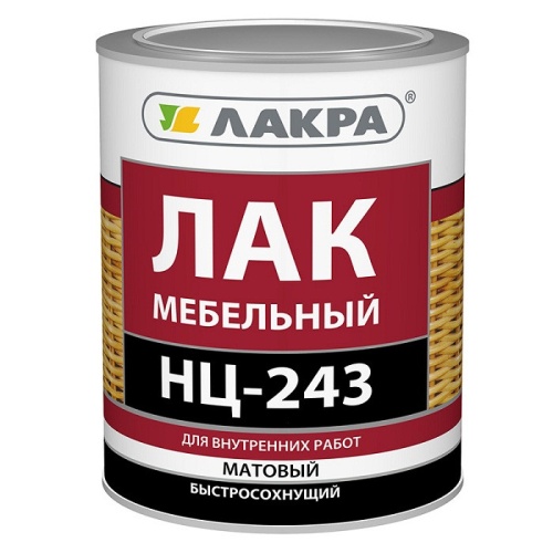 Лак мебельный Лакра НЦ-243 матовый 0,7 кг Лак мебельный Лакра НЦ-243 матовый 0,7 кг