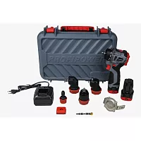 Аккумуляторный бесщеточный шуруповерт Profipower Комби BL-161C (16В, 40Нм, Li-ion 2шт, 2.0Ач, 2 скорости, 0.8-10мм, З/У, в кейсе) E0249