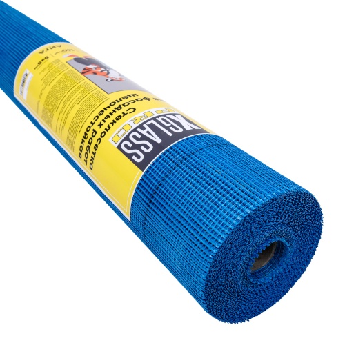 Сетка стеклотканевая фасадная X-Glass Pro 5х5 синяя 1х50 м 160 гр/м2 фото 3