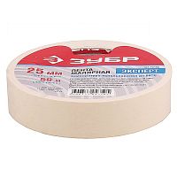 Малярная лента Зубр 12115-25 креповая 25мм 50м