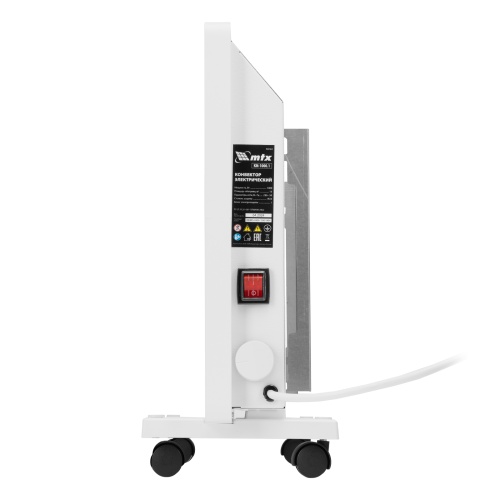 Конвектор электрический КМ-1000.1, 230 В, 1000 Вт, X-образный нагреватель, колеса, термостат MTX фото 6