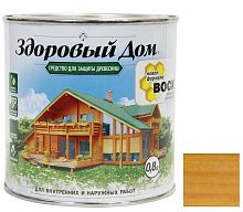Средство для защиты древесины Здоровый дом Дуб 0,8 л