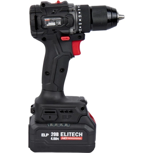 Аккумуляторная дрель Elitech CD 20SL2 (20В, 2х4Ач, 60Нм, BL) HD 205718 фото 5 Аккумуляторная дрель Elitech CD 20SL2 (20В, 2х4Ач, 60Нм, BL) HD 205718 фото 5