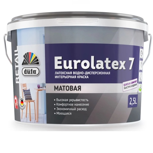 Краска Dufa Retail Eurolatex 7 2,5 л