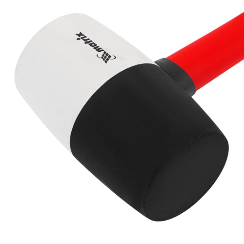 Киянка резиновая, 910 г, черно-белая резина, фибергласовая рукоятка Matrix фото 5