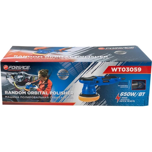 Машина полировальная Forsage орбитальная 650Вт F-WT03059(62647) фото 11