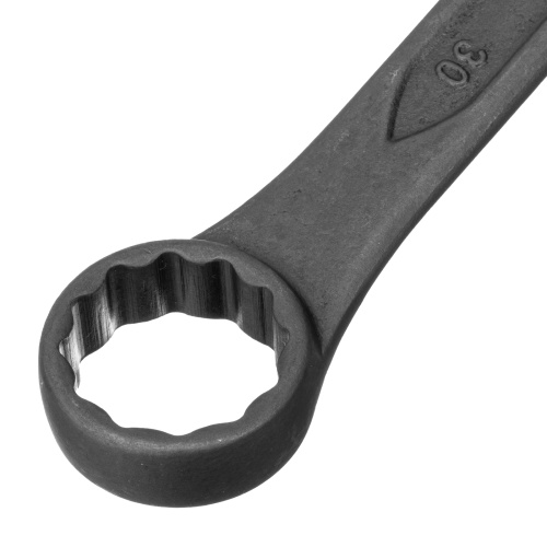 Ключ комбинированый, 30 мм, CrV, фосфатированный Сибртех фото 4 Ключ комбинированый, 30 мм, CrV, фосфатированный Сибртех фото 4