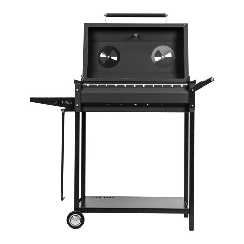 Мангал сварной на колесах, 662 х 390 х 152/805 мм, сталь 2 мм, кочерга в комплекте, Camping Palisad фото 3