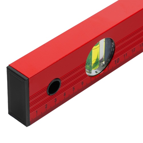 Уровень алюминиевый, 2000 мм, 3 глазка, красный, линейка Matrix фото 4