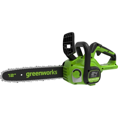 Цепная пила аккумуляторная GreenWorks GD24CS30 24V, 30см, бесщеточная, c 1хАКБ 4 Ач c USB и ЗУ 2007007USB4 фото 4 Цепная пила аккумуляторная GreenWorks GD24CS30 24V, 30см, бесщеточная, c 1хАКБ 4 Ач c USB и ЗУ 2007007USB4 фото 4
