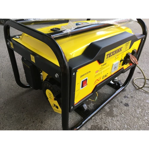 Генератор ТД Техник Т-4500 3.2-3.5кВт медь 4Т 2 розетки, 220В, счетчик моточасов, датчик уровня масла 42 фото 4