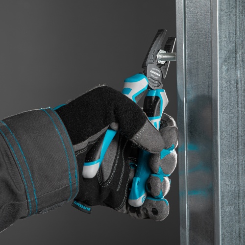 Плоскогубцы комбинированные 165 мм, трехкомпонентные рукоятки Gross фото 10