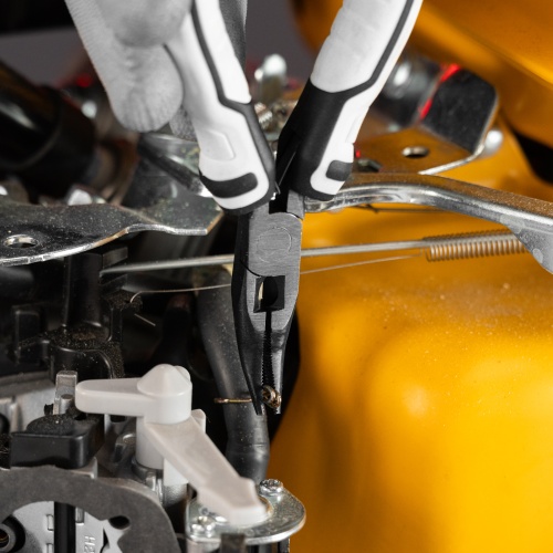 Длинногубцы Mini, 125 мм, изогнутые, авторазжим, Pro Matrix фото 9