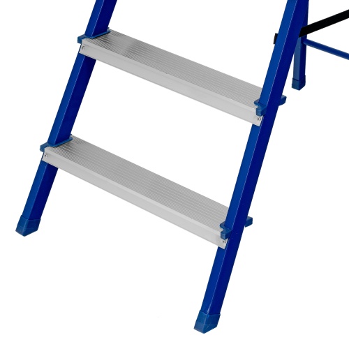 Стремянка, 6 ступеней, стальной профиль, алюминиевые ступени Сибртех фото 8