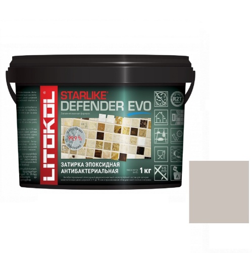 Затирка эпоксидная для швов Litokol Starlike Defender Evo S.202 Naturale 1 кг Затирка эпоксидная для швов Litokol Starlike Defender Evo S.202 Naturale 1 кг
