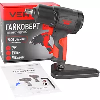 Пневматический гайковерт VERTON Air PW1020 (патрон-1,2,давл.6,3, макс.крутящ.момент-1020н.м,вращение-7000 об/мин,расх.возд-200 л/мин) (10шт/кор) 01.21427.21434