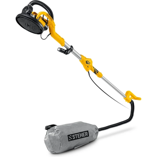 Шлифовальная машина для стен (жираф) STEHER D225мм, 800Вт, удлиненная рукоятка, подсветка DWL-800 Шлифовальная машина для стен (жираф) STEHER D225мм, 800Вт, удлиненная рукоятка, подсветка DWL-800