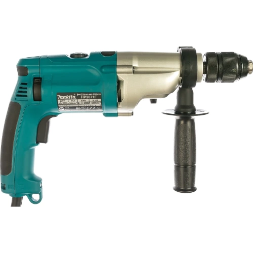 Двухскоростная ударная дрель Makita HP 2071 F фото 3