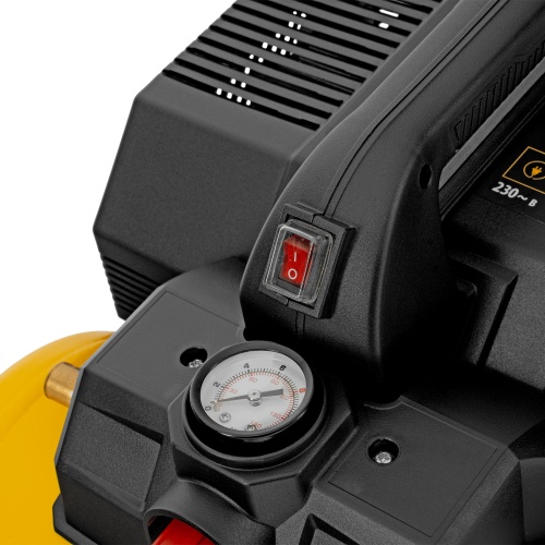 Компрессор  DLS750/6 безмасляный малошумный 750 Вт, 140 л/мин,ресивер 6 л Denzel фото 16