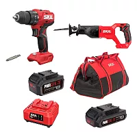 Аккумуляторная ударная дрель-шуруповерт SKIL HD6280+ RS5870 + набор SC0060+BY5197 +BG4127+  BY5196 9-1-037
