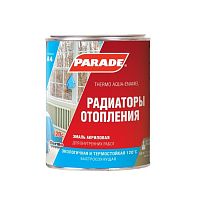 Эмаль акриловая Parade Classic A4 Радиаторы отопления термостойкая полуматовая белая 0,9 л