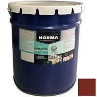 Грунт-эмаль 3 в 1 Novocolor красно-коричневый матовый 20 кг