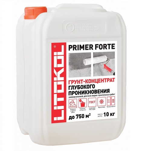 Грунт-концентрат глубокого проникновения Litokol Primer Forte 10 кг