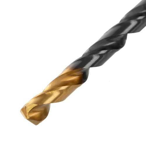 Сверло по металлу, 5,5 мм, HSS-Tin, Golden Tip, 10 шт. Denzel фото 3