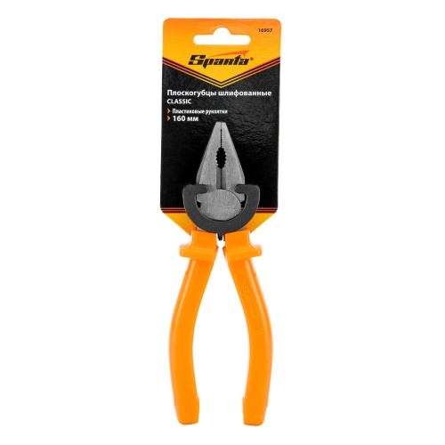 Плоскогубцы Classic, 160 мм, шлифованные, пластмассовые рукоятки Sparta фото 6