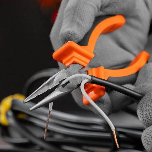 Длинногубцы прямые Comfort, 160 мм ,шлифованные, двухкомпонентные рукоятки Sparta фото 10