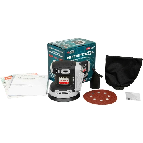 Бесщеточная аккумуляторная эксцентриковая шлифмашина Интерскол ЭШМ-125/18ВЭ Li-ion АПИ (картон, без аккум. и ЗУ) 651.0.0.70 фото 6 Бесщеточная аккумуляторная эксцентриковая шлифмашина Интерскол ЭШМ-125/18ВЭ Li-ion АПИ (картон, без аккум. и ЗУ) 651.0.0.70 фото 6