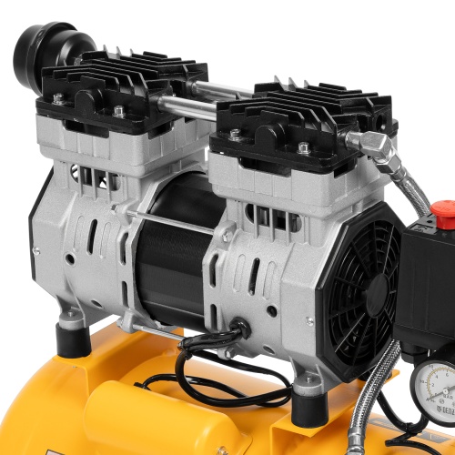 Компрессор DLS950/24 безмаслянный малошумный 950 Вт, 165 л/мин, ресивер 24 л Denzel фото 23