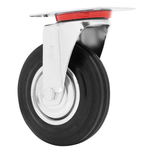 Колесо поворотное D 125 мм, крепление  платформенное Сибртех фото 2