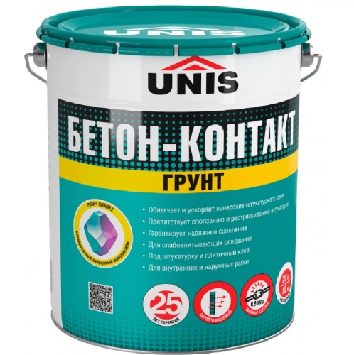 Грунт Unis Бетон-Контакт 15 л