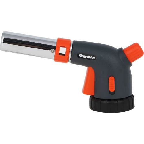 Горелка газовая с керамическим изолятором ЕРМАК регулятор подачи воздуха, кнопка блокировки, 16x7x5 см 116-050 фото 4