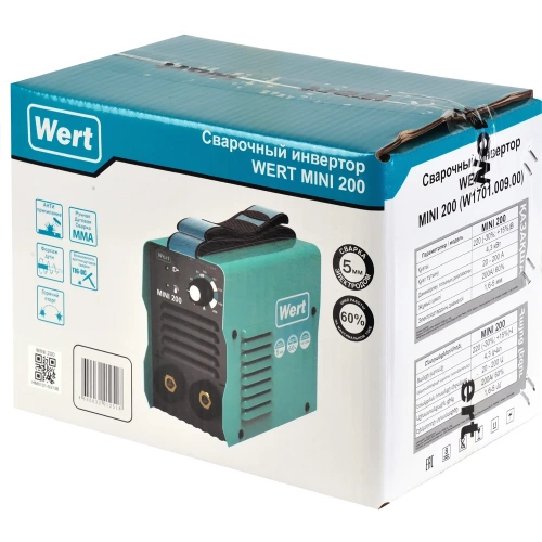 Сварочный инверторный аппарат WERT MINI 200 W1701.009.00 203958 фото 7 Сварочный инверторный аппарат WERT MINI 200 W1701.009.00 203958 фото 7