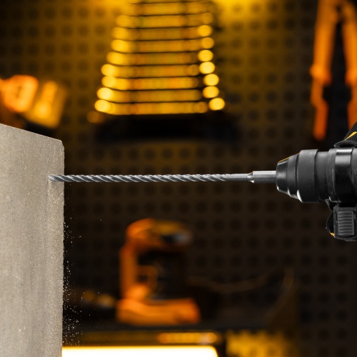 Бур по бетону, цельная крестовая пластина, 6x265 мм, SDS PLUS Denzel фото 8