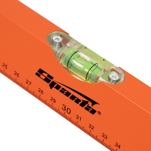 Уровень алюминиевый, 600 мм, 3 глазка, желтый, линейка Sparta фото 4 Уровень алюминиевый, 600 мм, 3 глазка, желтый, линейка Sparta фото 4