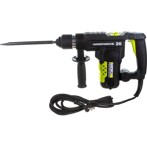 Перфоратор WORX Professional WU326P 1010Вт, SDS Plus, 26мм, 5Дж, кейс WU326P фото 4 Перфоратор WORX Professional WU326P 1010Вт, SDS Plus, 26мм, 5Дж, кейс WU326P фото 4