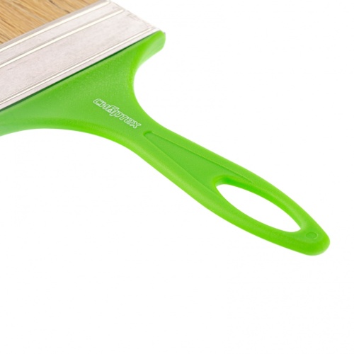 Кисть флейцевая "Евро", 100 x 8, натуральная щетина, пластиковая ручка Сибртех фото 3