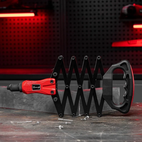 Заклепочник, 810 мм "Гармошка", усиленный, заклепки 2,4-3,2-4,0-4,8-6,4 мм, PRO MATRIX 40548 фото 3